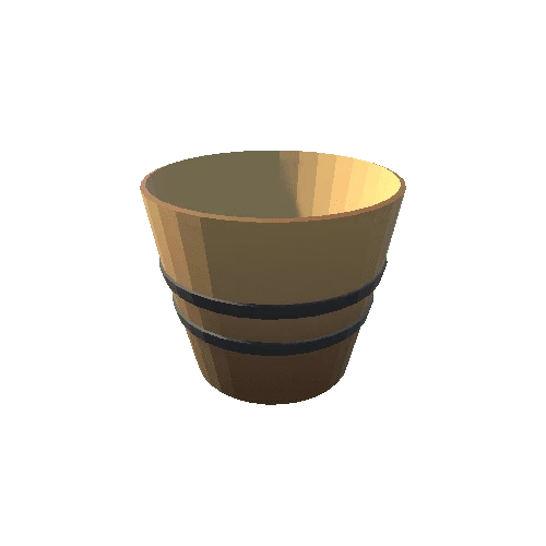 Small Light Wooden Bucket